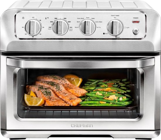 CHEFMAN – Toast-Air® 6-Slice Convection Toaster Oven + Air Fryer – Silver $89.99
