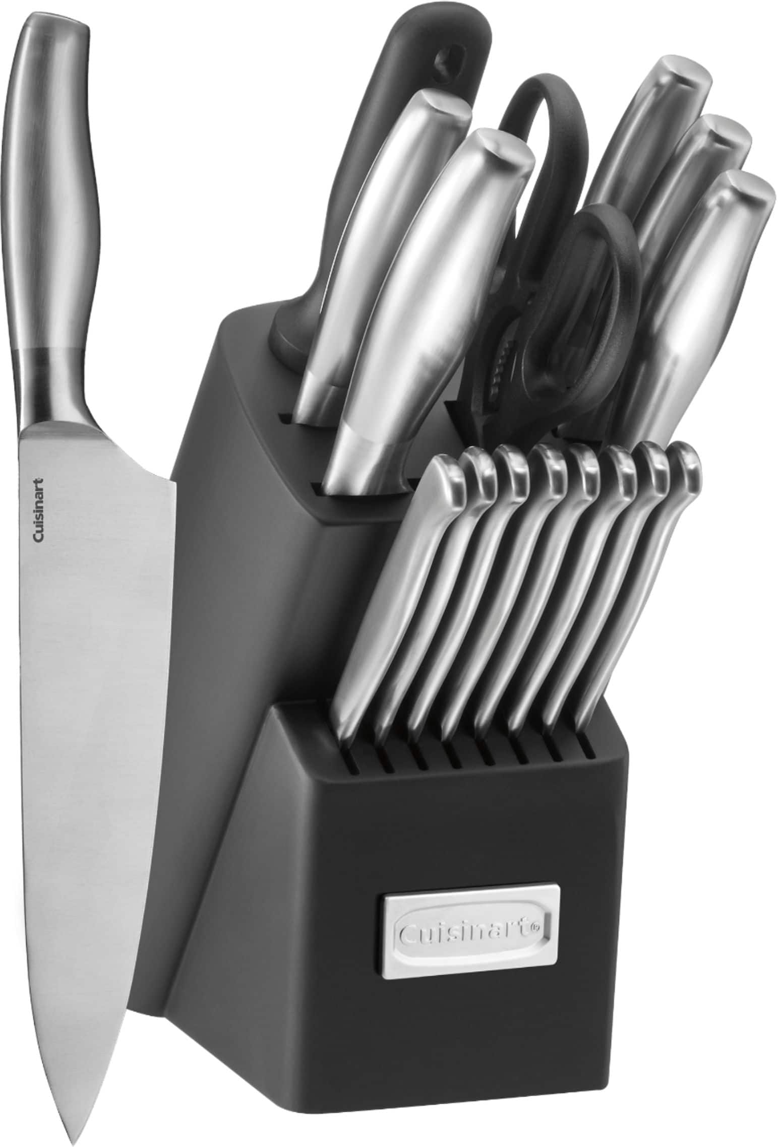 Cuisinart - 17-Piece Artiste Knife Block Set - Silver - Angle_Zoom