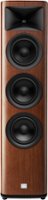 JBL - HDI3600 Triple 6.5-inch 2-1/2 way Floorstanding Loudspeaker with 1" compression tweeter - Walnut Wood Finish - Front_Zoom