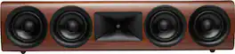 JBL - HDI4500 Quadruple 5.25" 2-1/2 way Center Channel Loudspeaker with 1" compression tweeter - Walnut Wood Finish