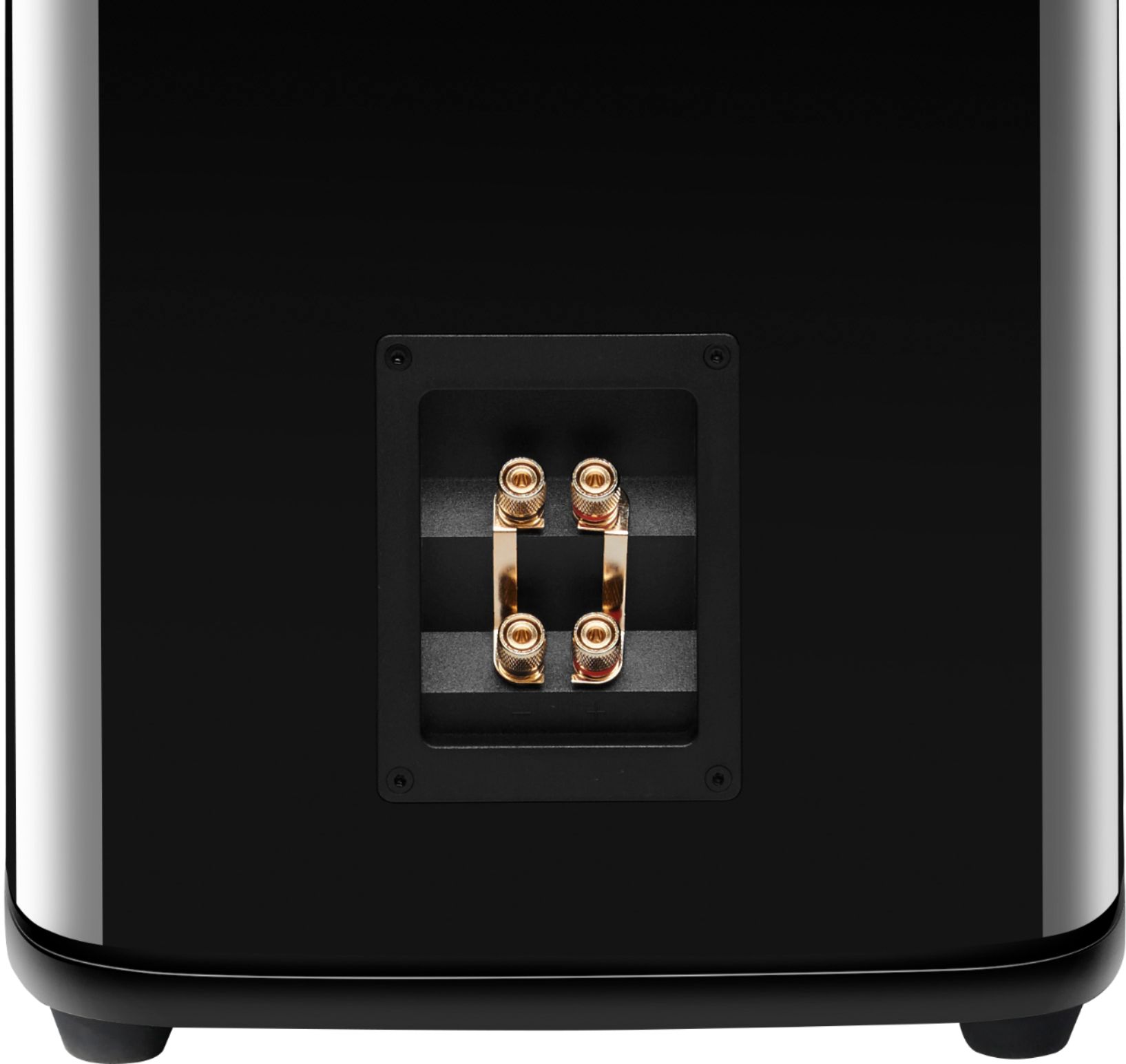 Back View: JBL - HDI3800 Triple 8-inch 2-1/2 way Floorstanding Loudspeaker with 1" compression tweeter - Gloss Black Finish