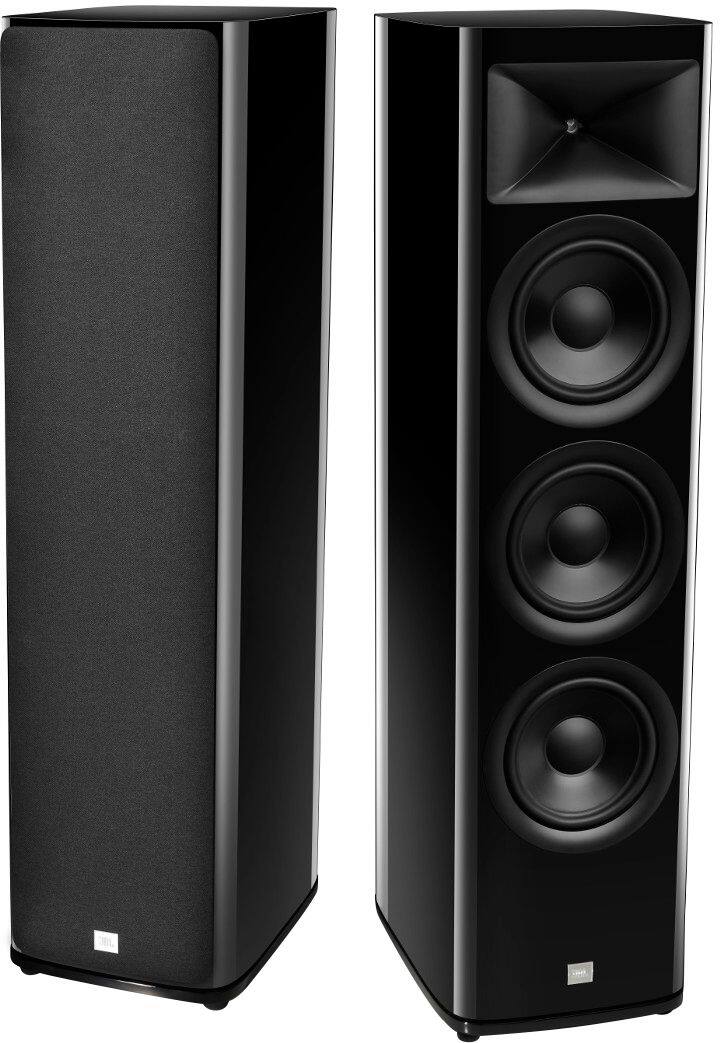 Alt View 11. JBL - HDI3800 Triple 8-inch 2-1/2 way Floorstanding Loudspeaker with 1" compression tweeter - Gloss Black Finish.
