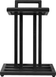 JBL - JS-80 Floor Stands for L82 Classic Bookshelf Speakers, Pair - Black - Front_Zoom