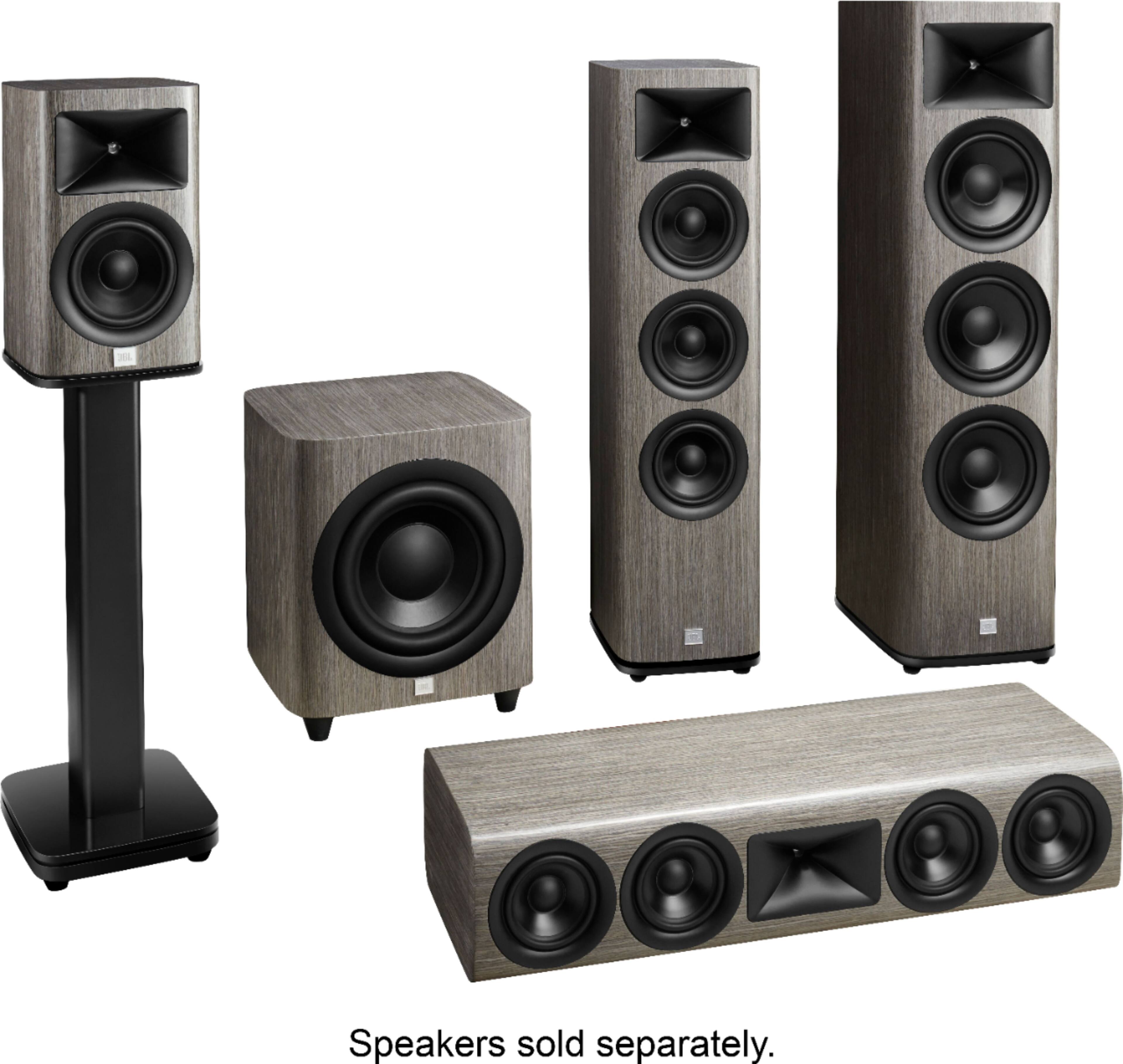Alt View 12. JBL - HDI-FS floor stands for HDI1600 bookshelf speakers, pair - Gloss Black.