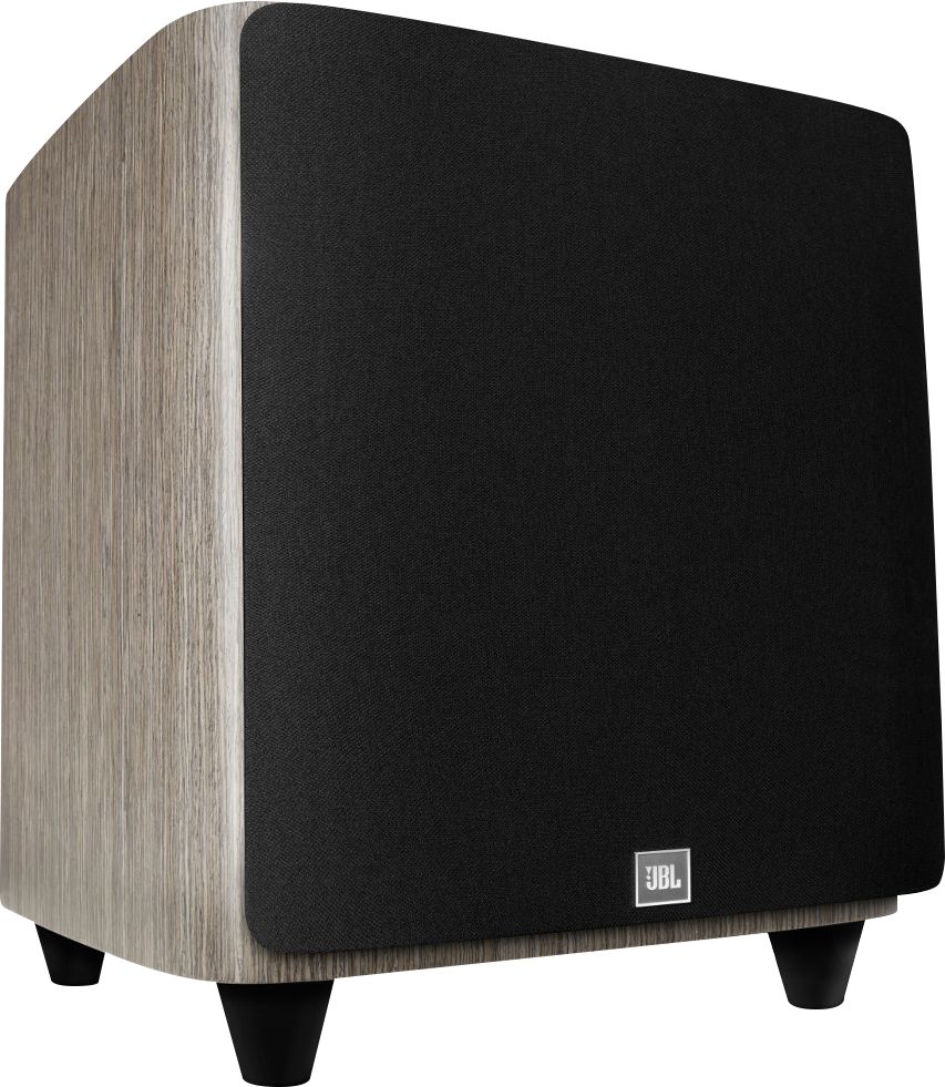 Left View: JBL - HDI 1200P 12" 1000W Powered Subwoofer - Gray