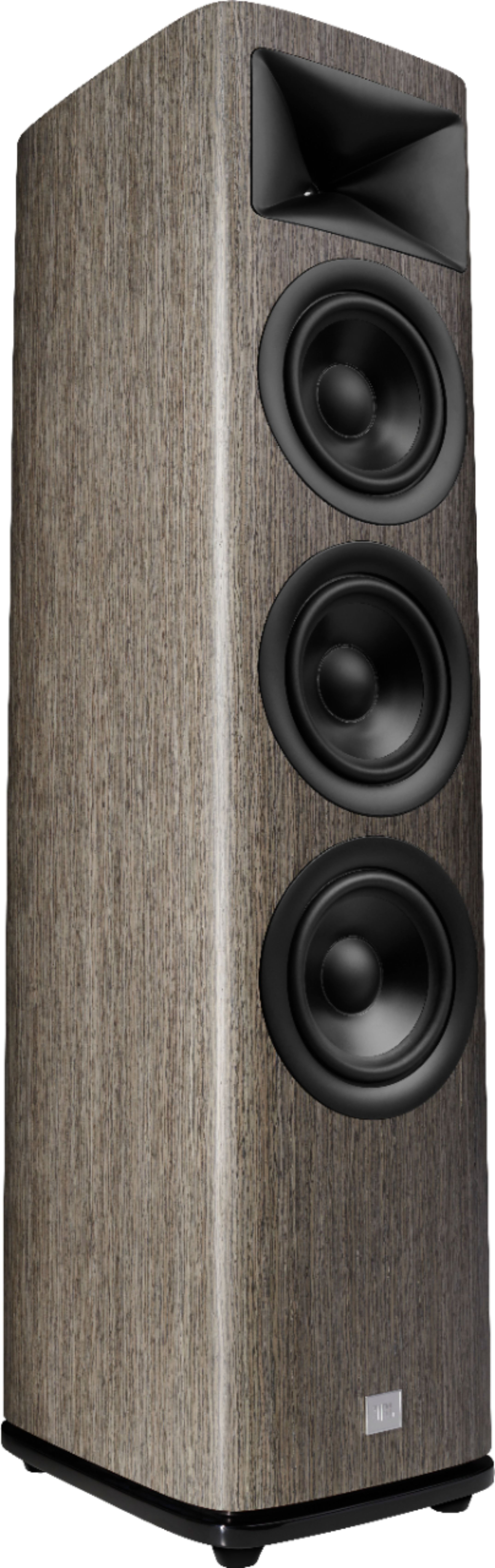 Angle View: JBL - HDI3600 Triple 6.5-inch 2-1/2 way Floorstanding Loudspeaker with 1" compression tweeter - Gray Oak Finish