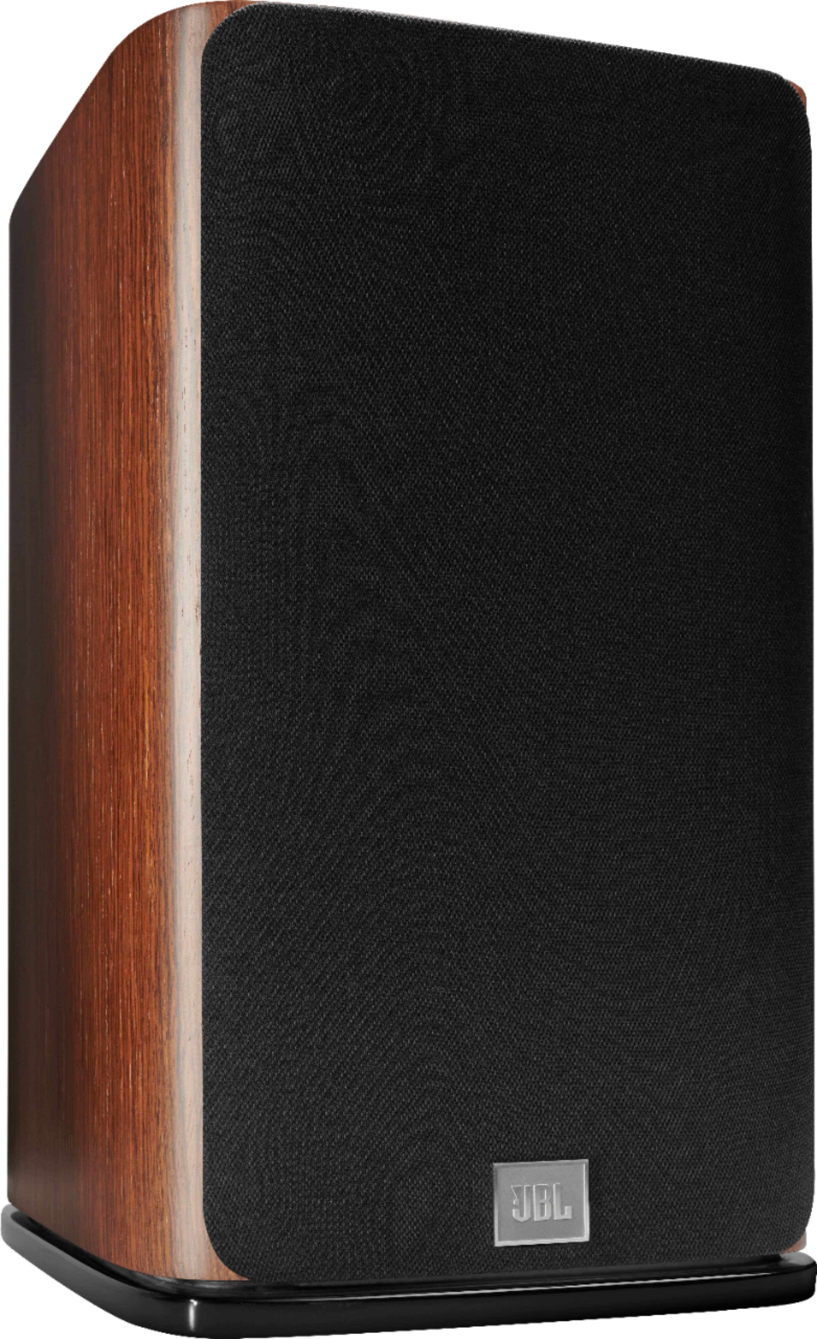 Left View: JBL - HDI1600 6.5" 2-way bookshelf loudspeaker with 1" compression tweeter, each - Walnut Wood Finish