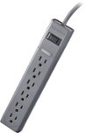 Front Zoom. Insignia™ - 6-Outlet Surge Protector - Gray.