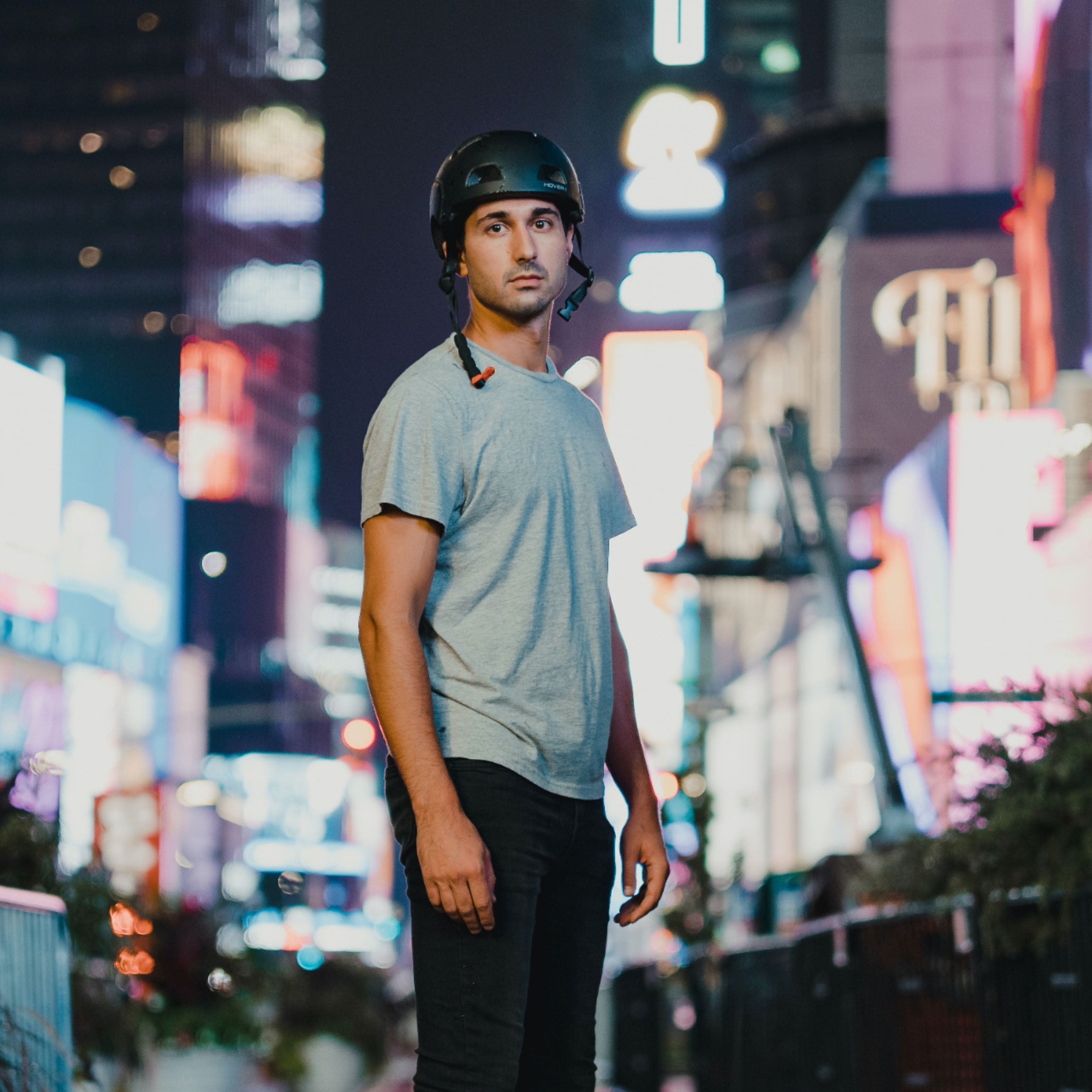 Alt View 18. Hover-1 - Helmet with Detachable Visor - Black.