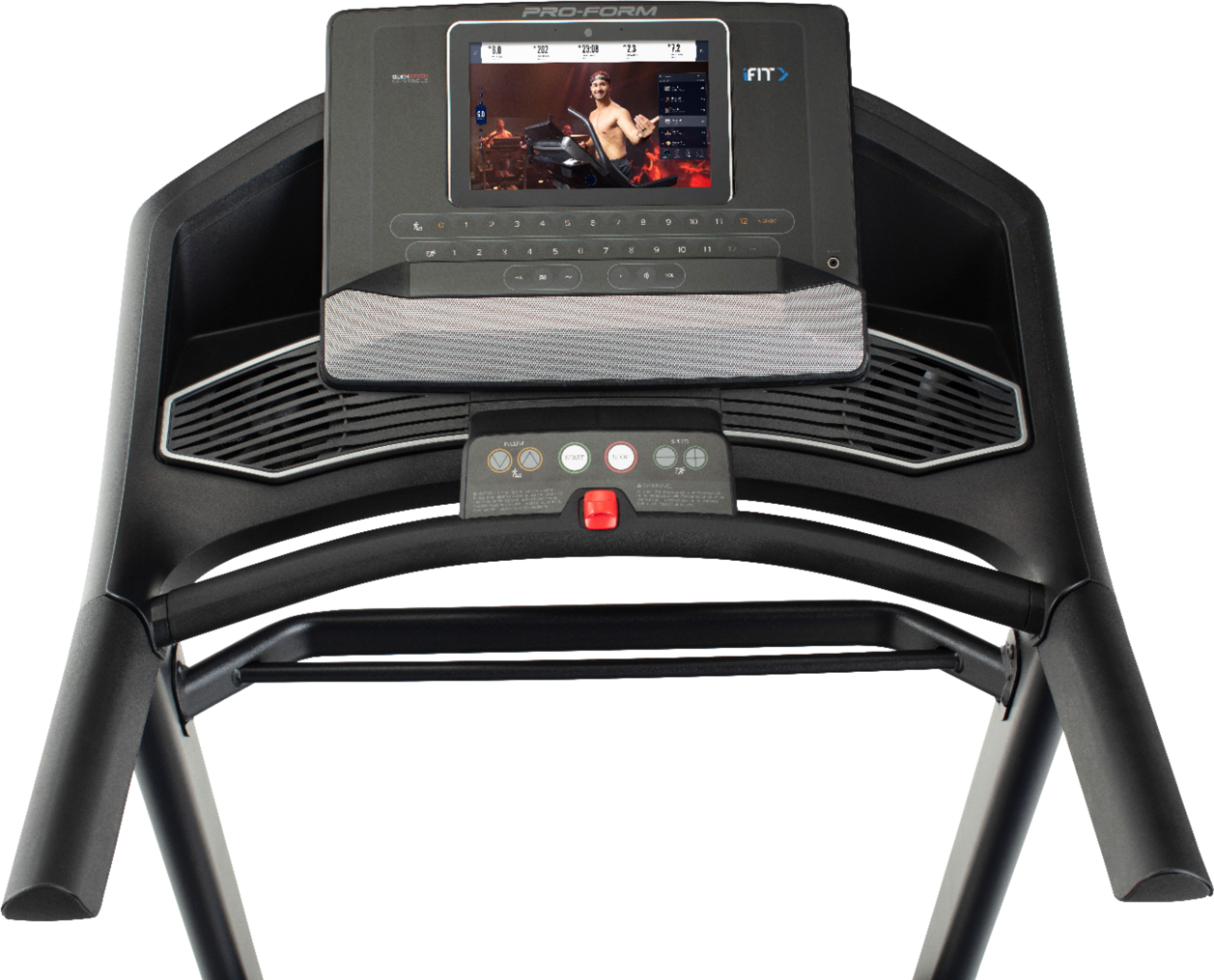 Left View: ProForm - Carbon T10 Treadmill - Black