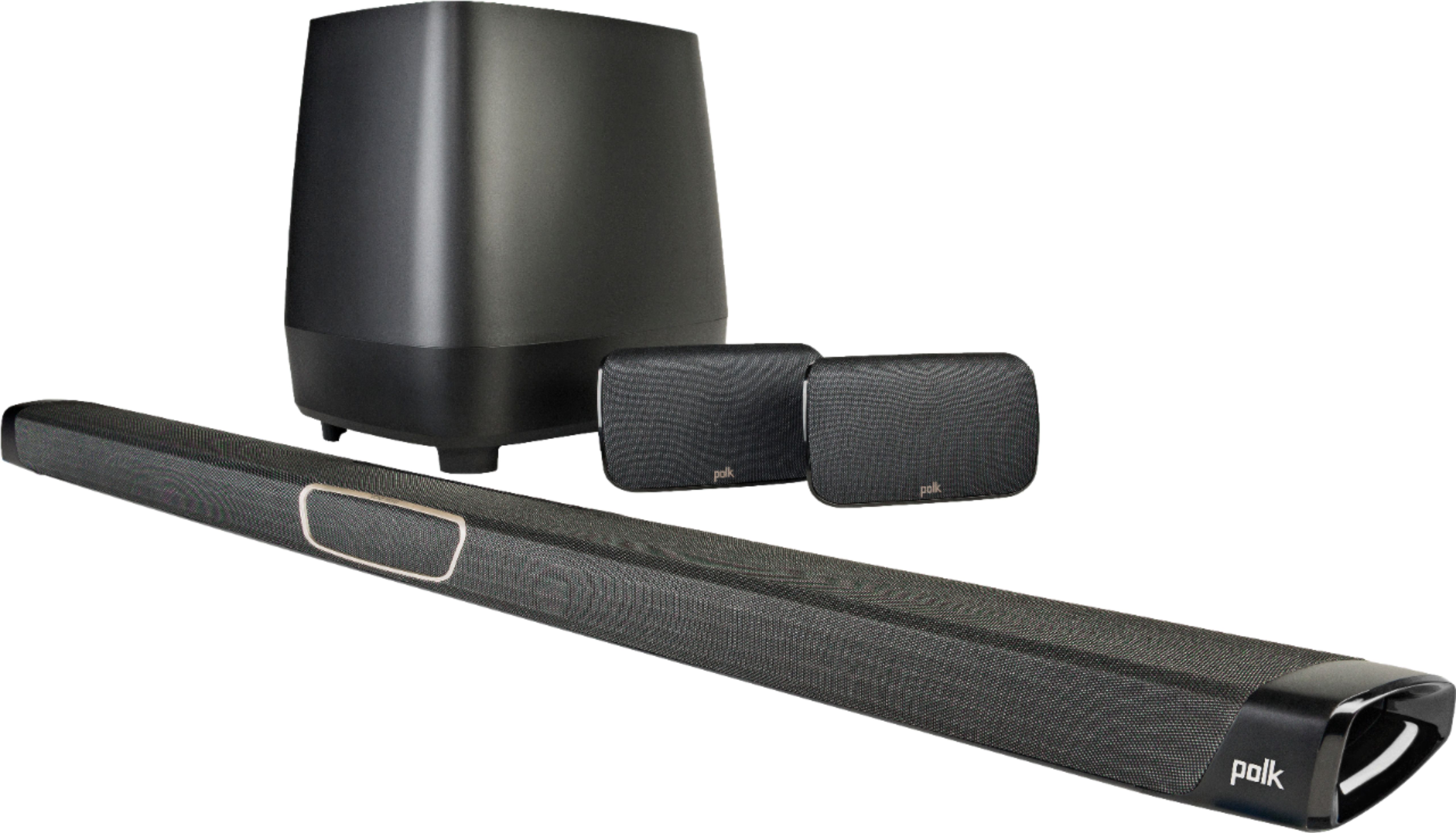 Polk Audio 5.1-Channel MagniFi Max SR Soundbar with Subwoofer & Surround Speakers (Pair) Black MagniFi Max SR - Best Buy