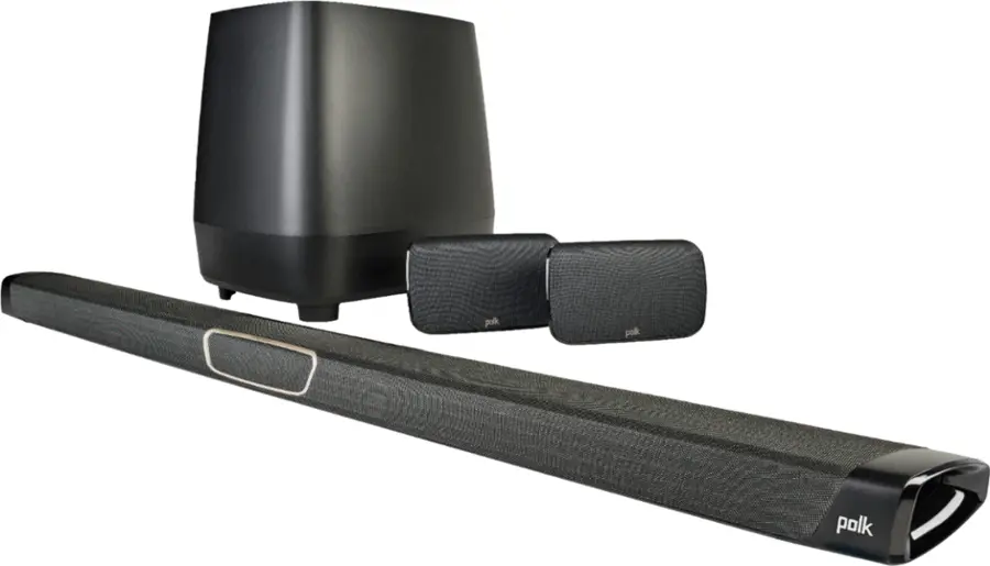 Polk Audio 5.1 Channel MagniFi Max SR Soundbar with Wireless Subwoofer ...