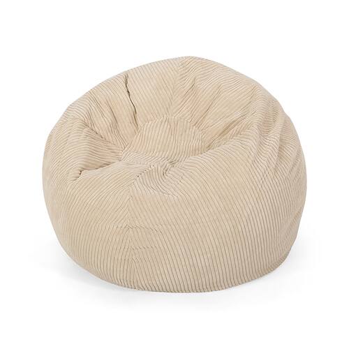 Noble House - Kenli Corduroy Bean Bag - Ivory