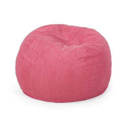 Noble House - Kenli Corduroy Bean Bag - Pink Rose