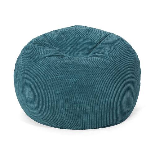 Noble House - Kenli Corduroy Bean Bag - Dark Teal