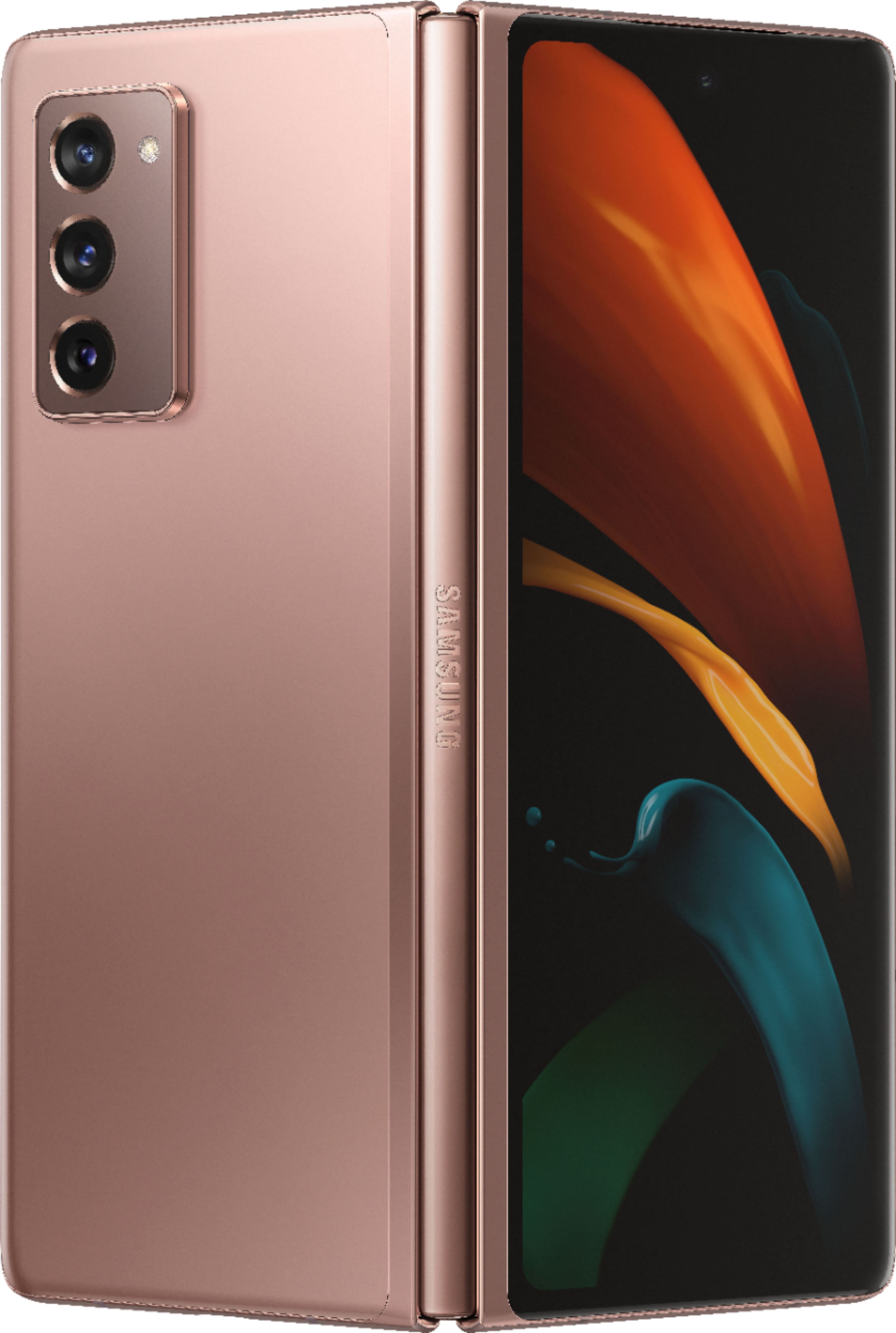 Alt View 11. Samsung - Galaxy Z Fold2 5G 256GB - Bronze.