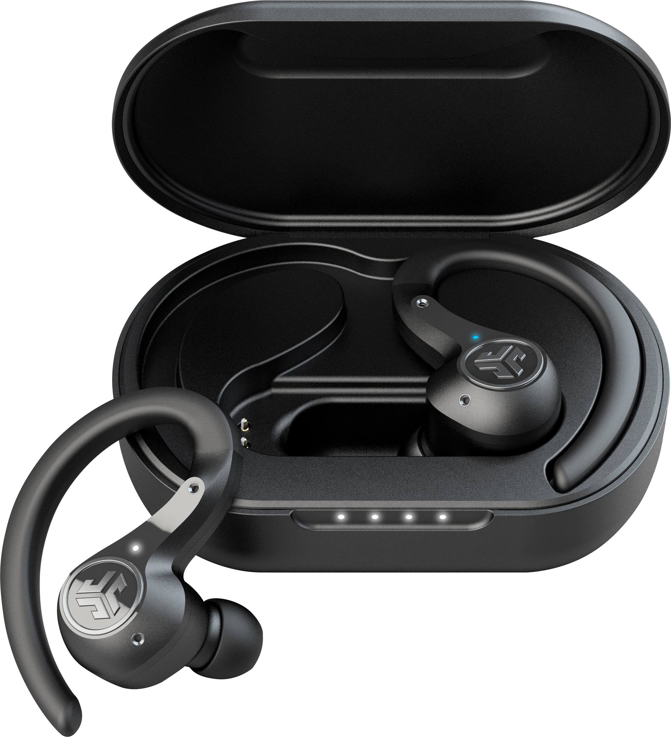 Angle. JLab - Epic Air Sport ANC True Wireless Earbuds - Black.