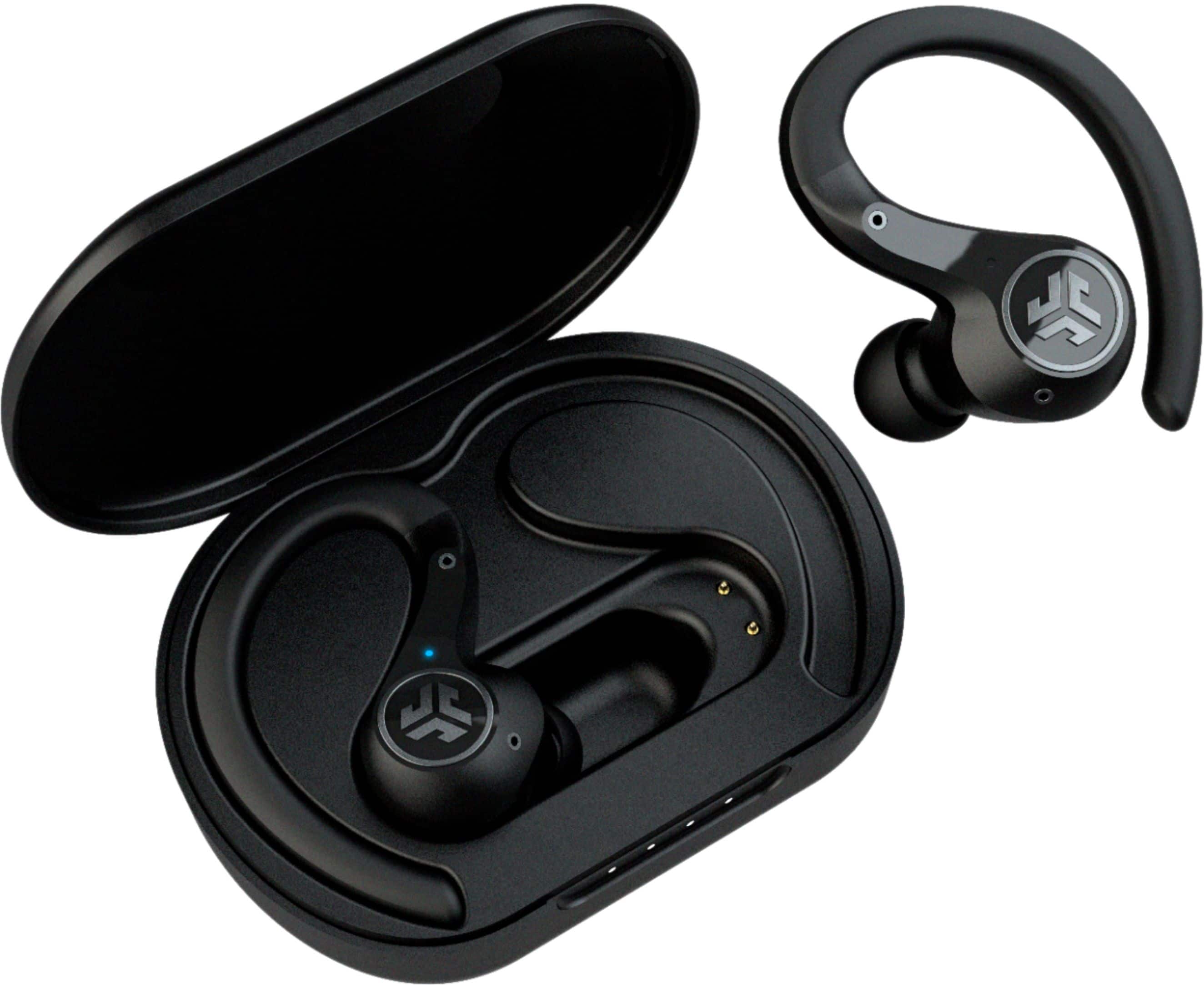 Alt View 12. JLab - Epic Air Sport ANC True Wireless Earbuds - Black.
