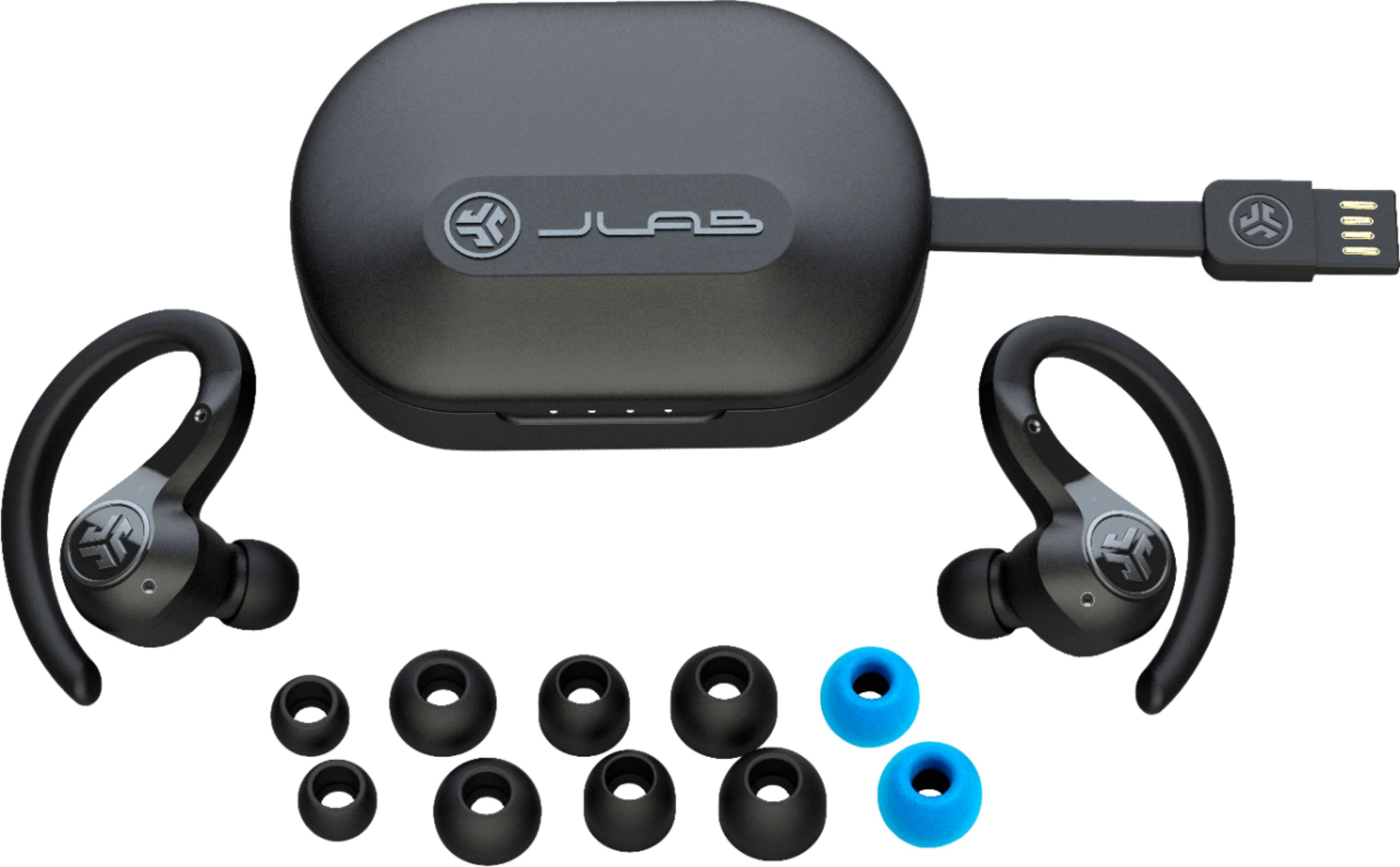 JLab Epic Air Sport ANC True Wireless Earbuds Black EBEAIRSPTNCRBLK82 -  Best Buy