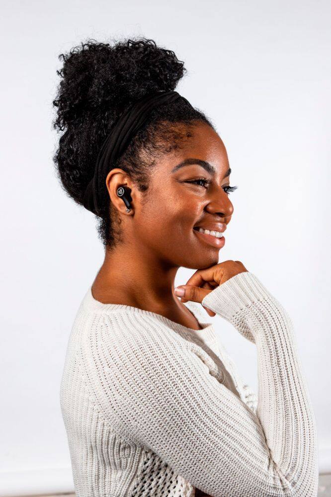 Alt View 20. JLab - Epic Air ANC True Wireless Earbuds - Black.