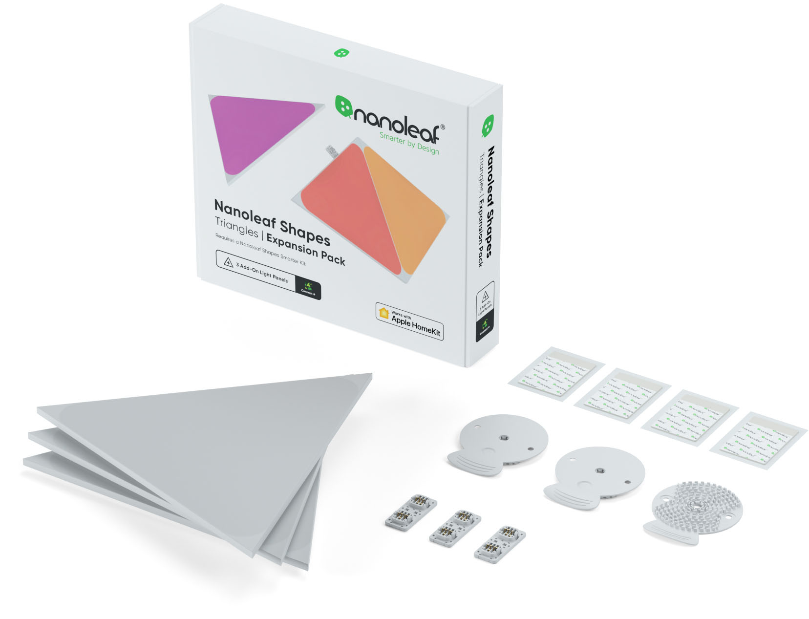 Stipendium forlænge liter Nanoleaf Shapes Triangles Expansion Pack (3 Panels) Multicolor  NL47-0001HX-3PK - Best Buy