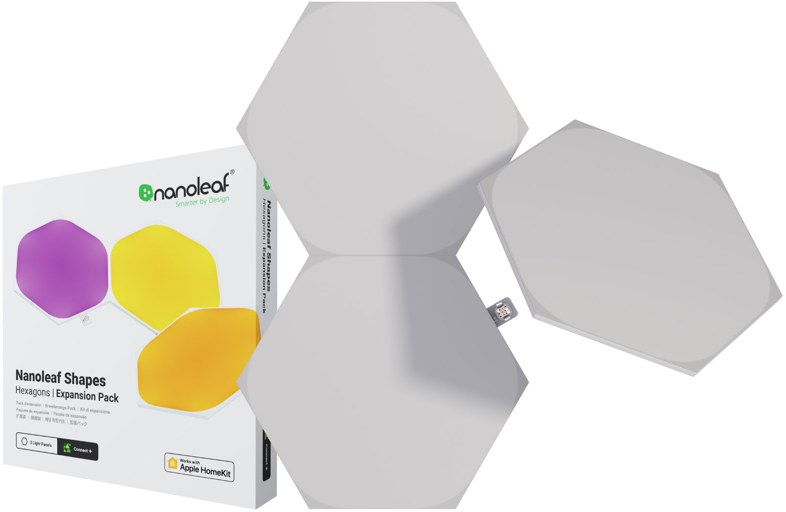 anden Recept indrømme Nanoleaf Shapes Hexagons Expansion Pack (3 Panels) Multicolor  NL42-0001HX-3PK - Best Buy