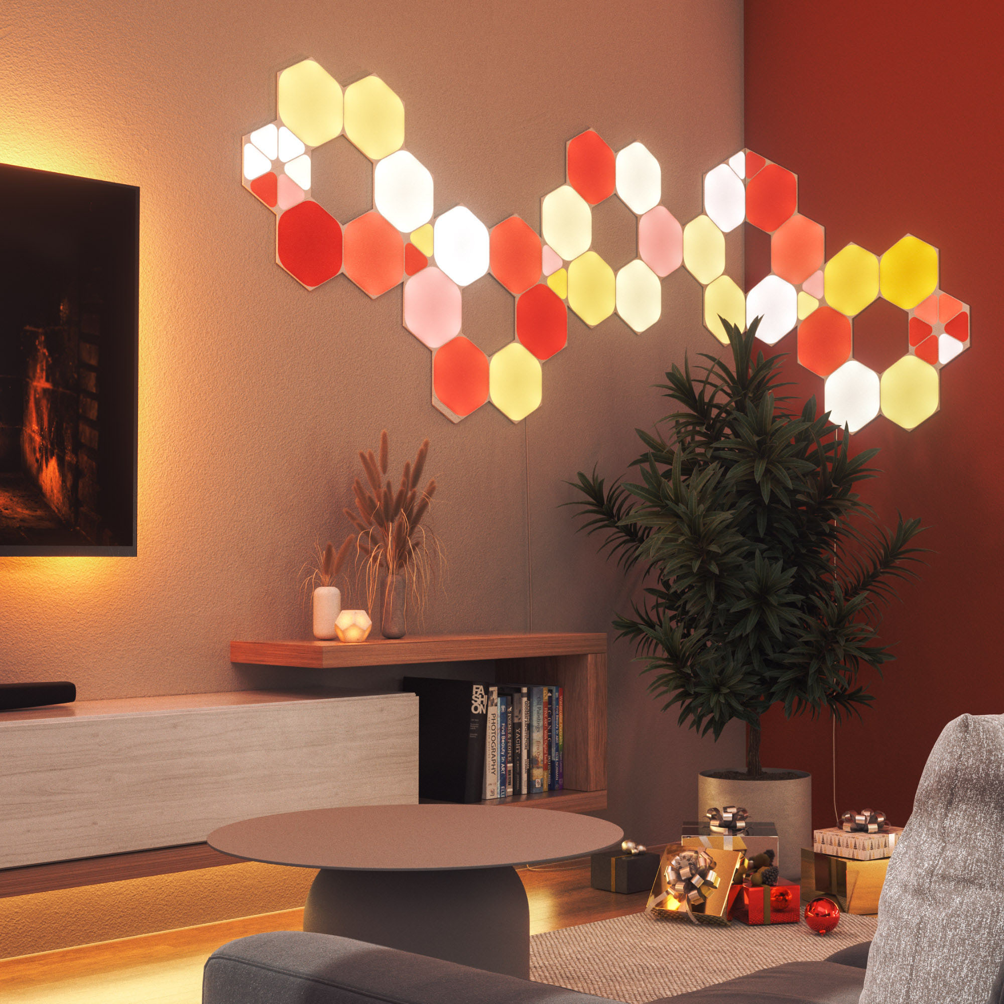 Pack NL42-0001HX- Buy Best Panels) (3 - Hexagons Multicolor Expansion Nanoleaf 3PK Shapes
