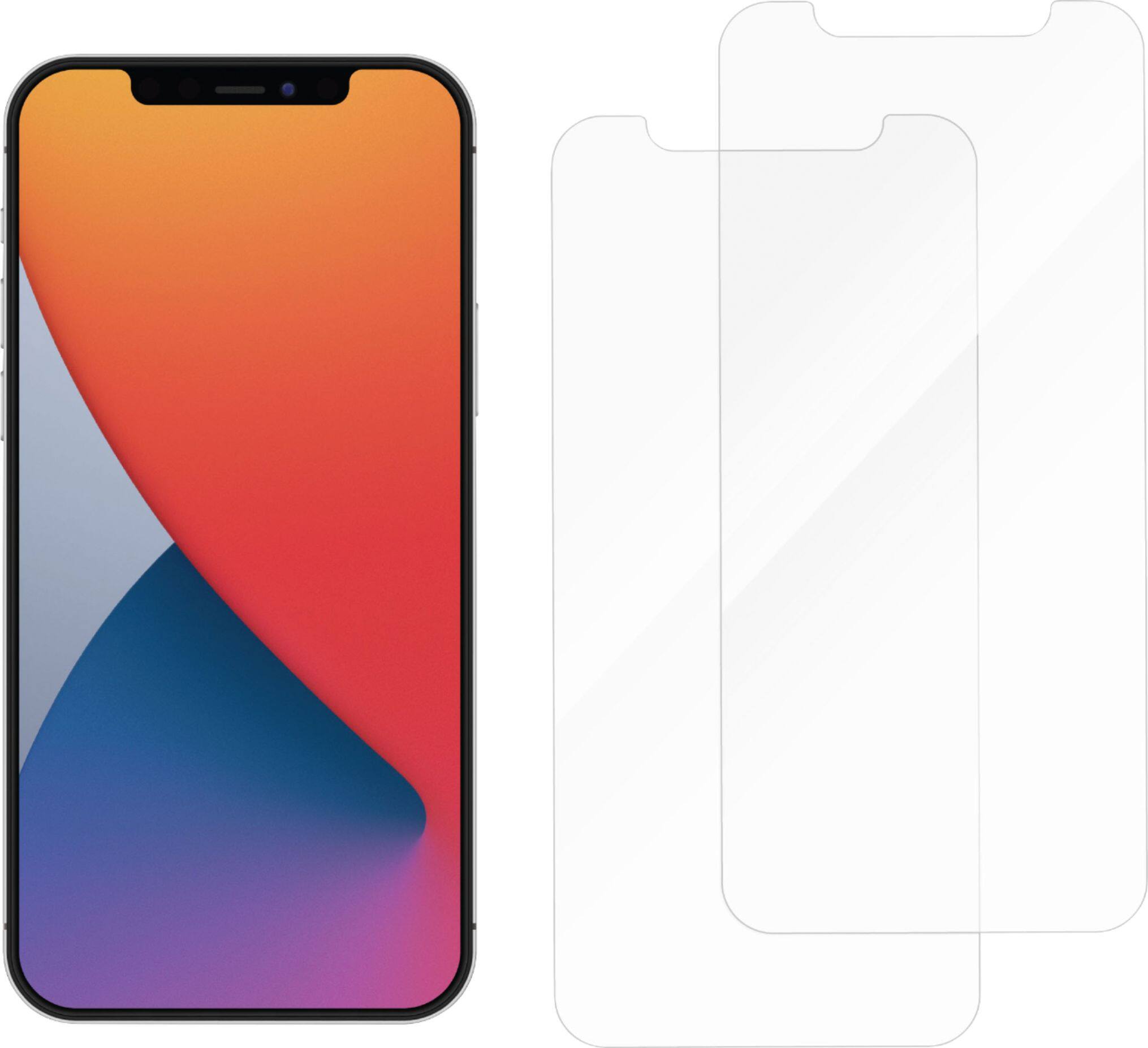 Alt View 11. Armor Edge - Glass Screen Protector for iPhone 12 and iPhone 12 Pro Glass Screen Protector - Dual Pack.