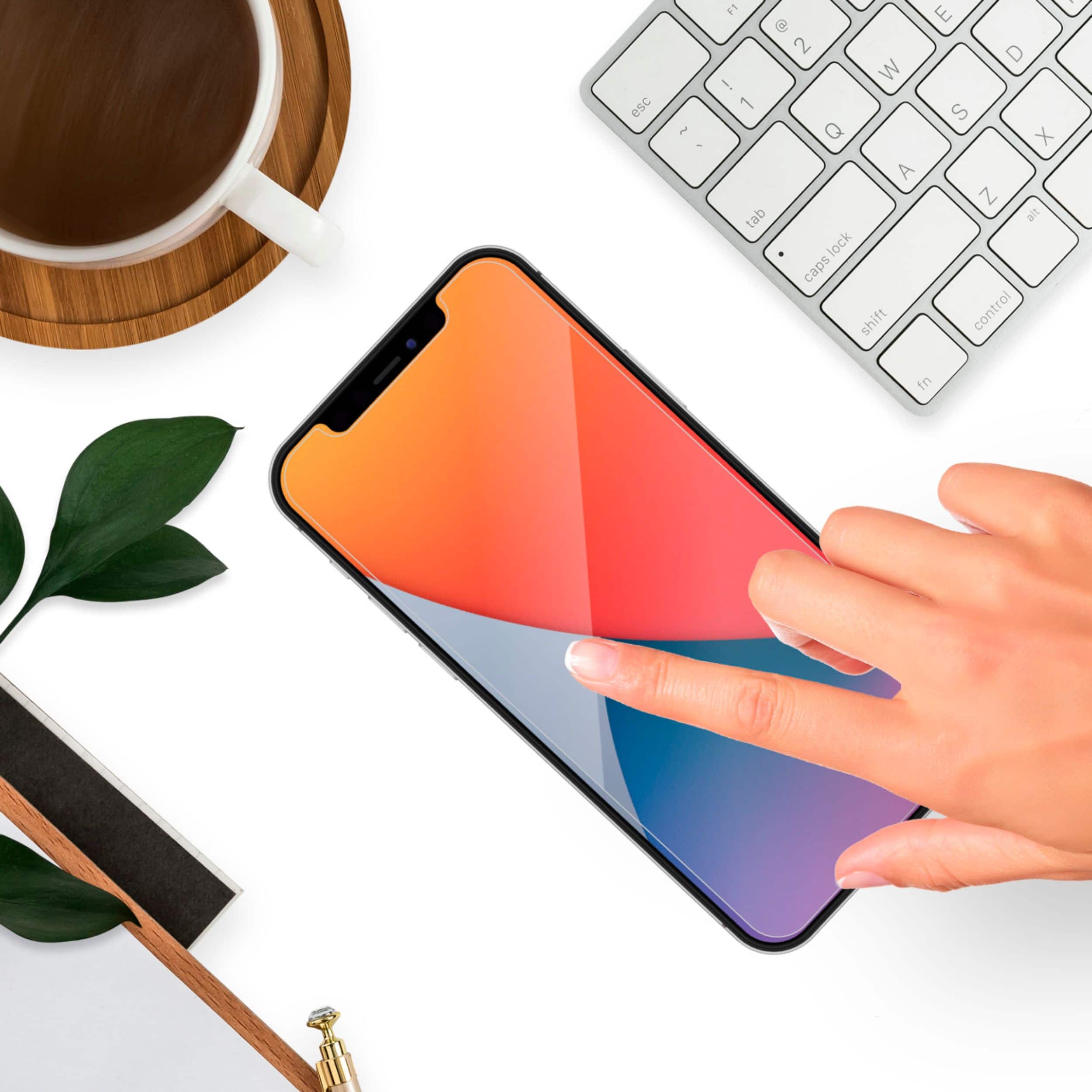 Alt View 13. Armor Edge - Glass Screen Protector for iPhone 12 and iPhone 12 Pro Glass Screen Protector - Dual Pack.