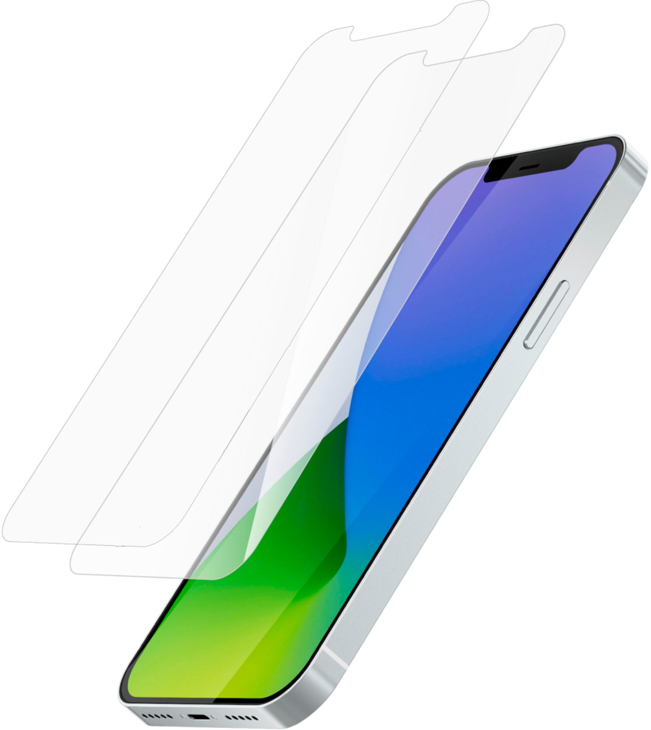 Angle View: Armor Edge - Glass Screen Protector for iPhone 12 Pro Max - DUAL PACK