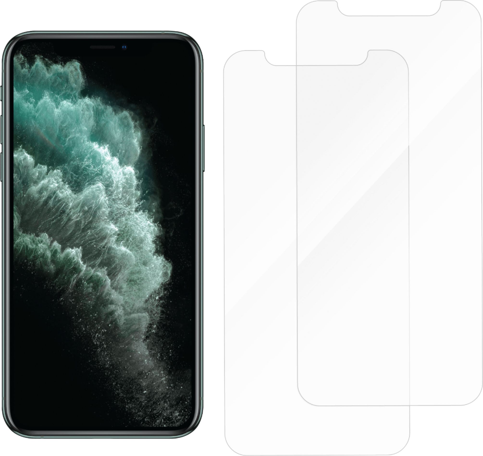 Angle View: Armor Edge - Glass Screen Protector for iPhone Xs/X/11 Pro - DUAL PACK