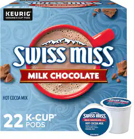 Swiss Miss - Milk Chocolate Hot Cocoa, Keurig Single-Serve K-Cup Pods, 22 Count