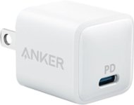 Front Zoom. Anker - PowerPort PD Nano 20W USB-C PD - White.
