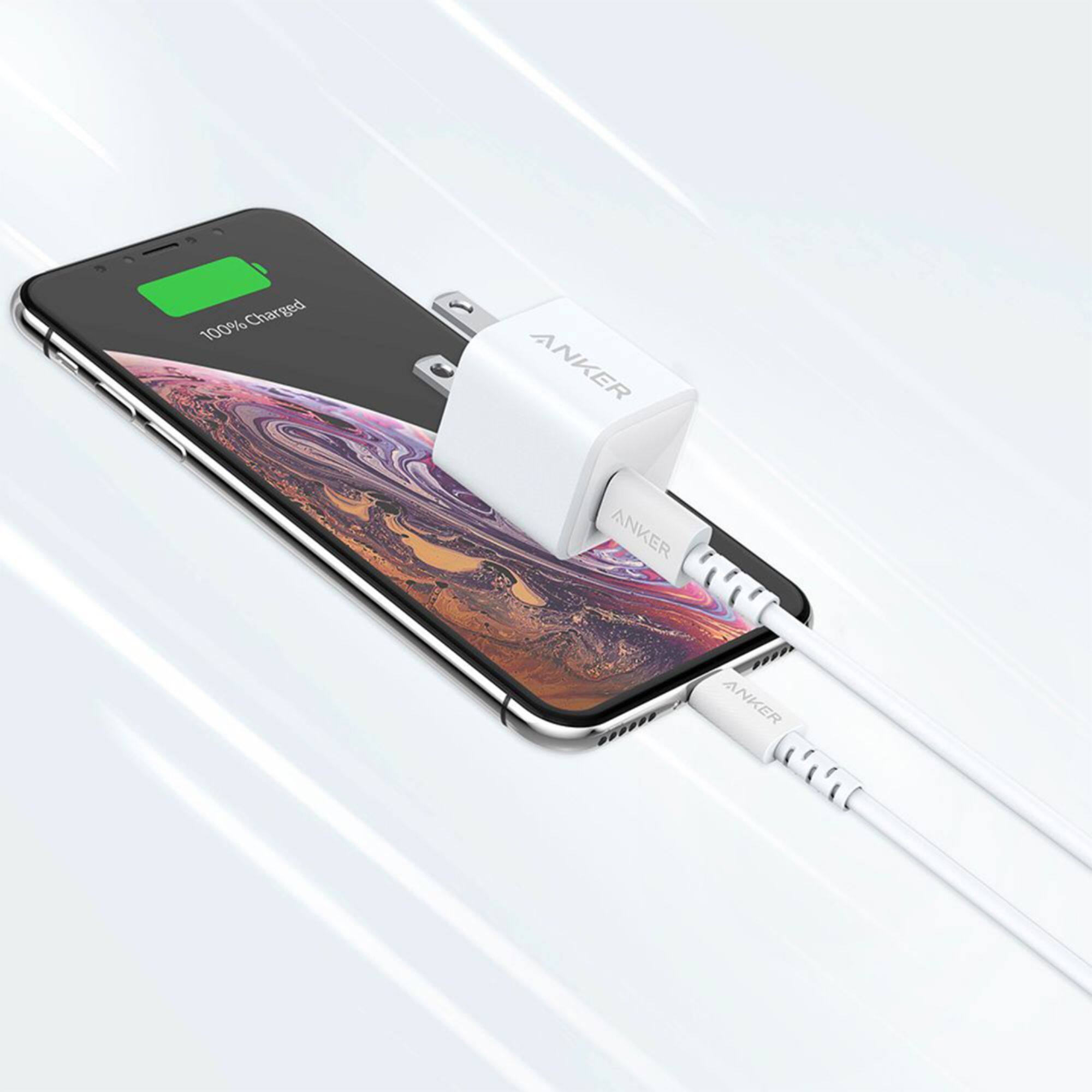 Alt View 12. Anker - PowerPort PD Nano 20W USB-C PD - White.