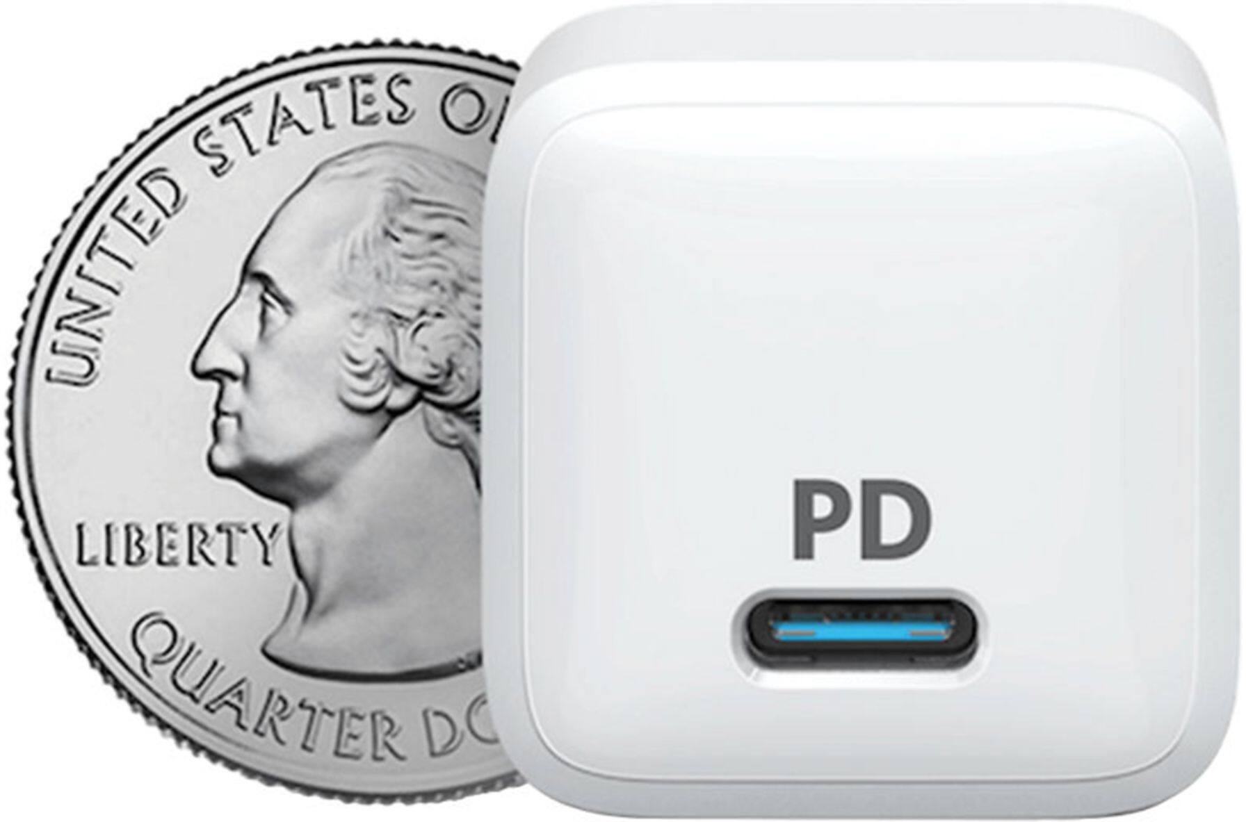 Alt View 13. Anker - PowerPort PD Nano 20W USB-C PD - White.