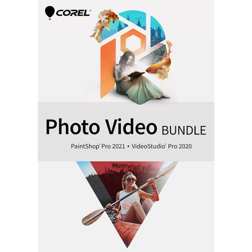Corel - PaintShop Pro 2021 and VideoStudio Pro 2020 Photo Video Bundle - Windows [Digital]