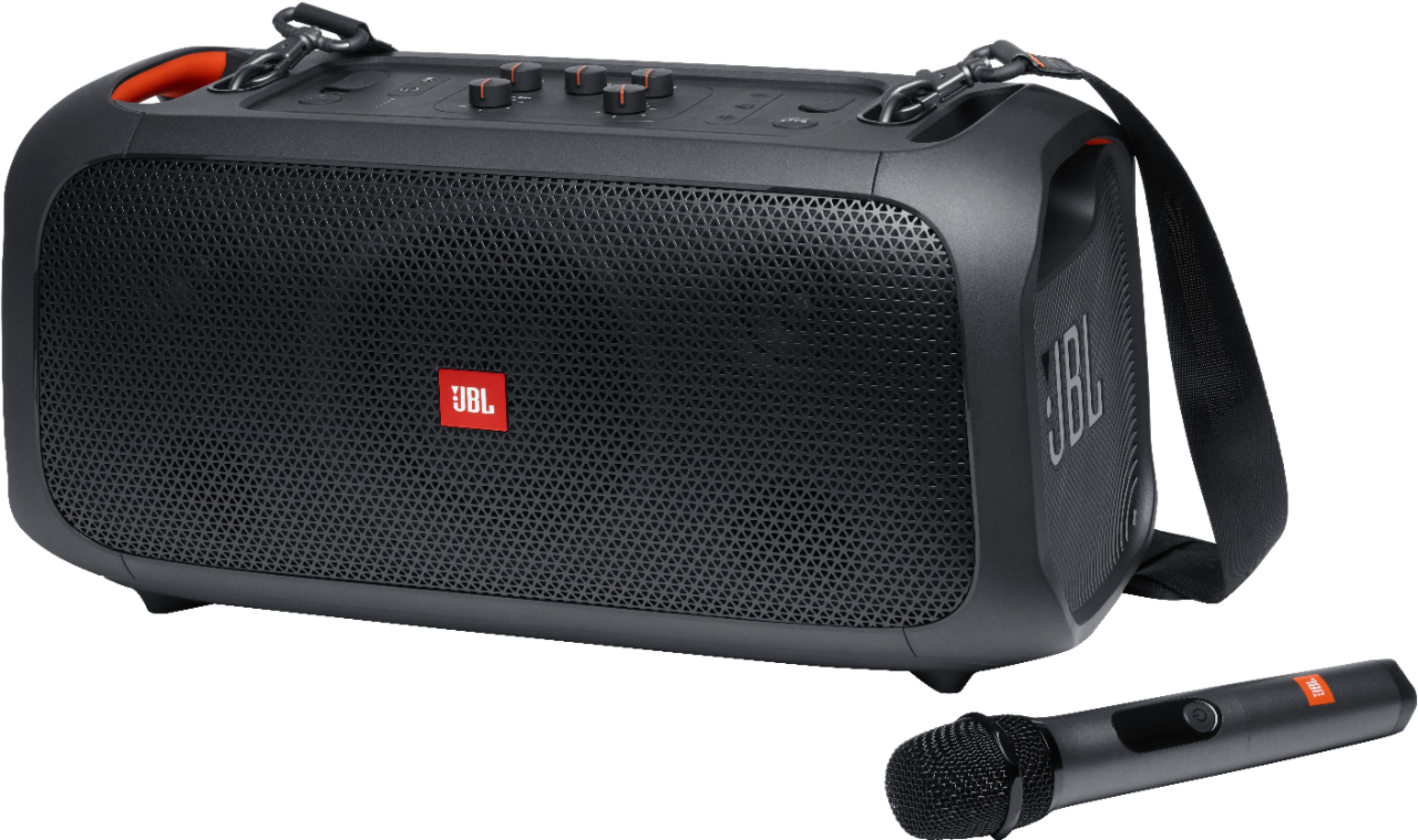 Angle. JBL - PartyBox On-The-Go Portable Party Speaker - Black.