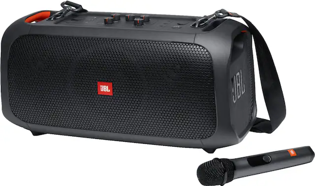 Angle. JBL - PartyBox On-The-Go Portable Party Speaker - Black.