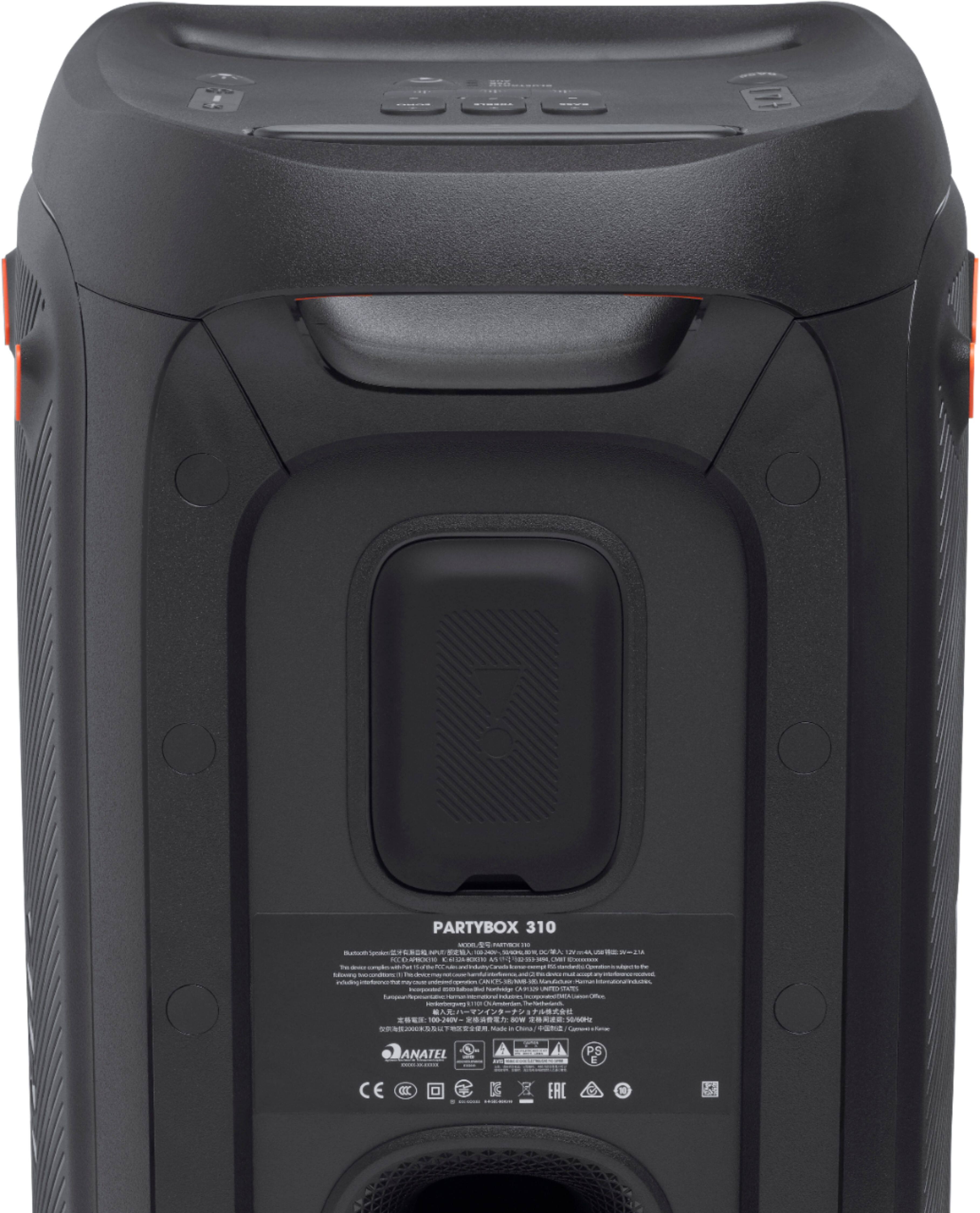 Alt View 11. JBL - PartyBox 310 Portable Party Speaker - Black.