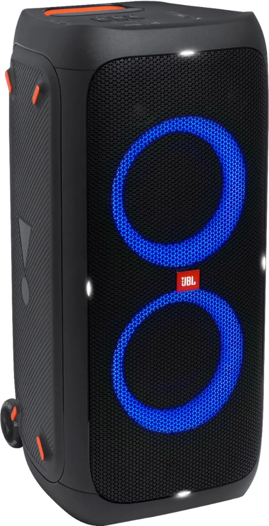 Jbl partybox 310 portable party speaker black jblpartybox310am open