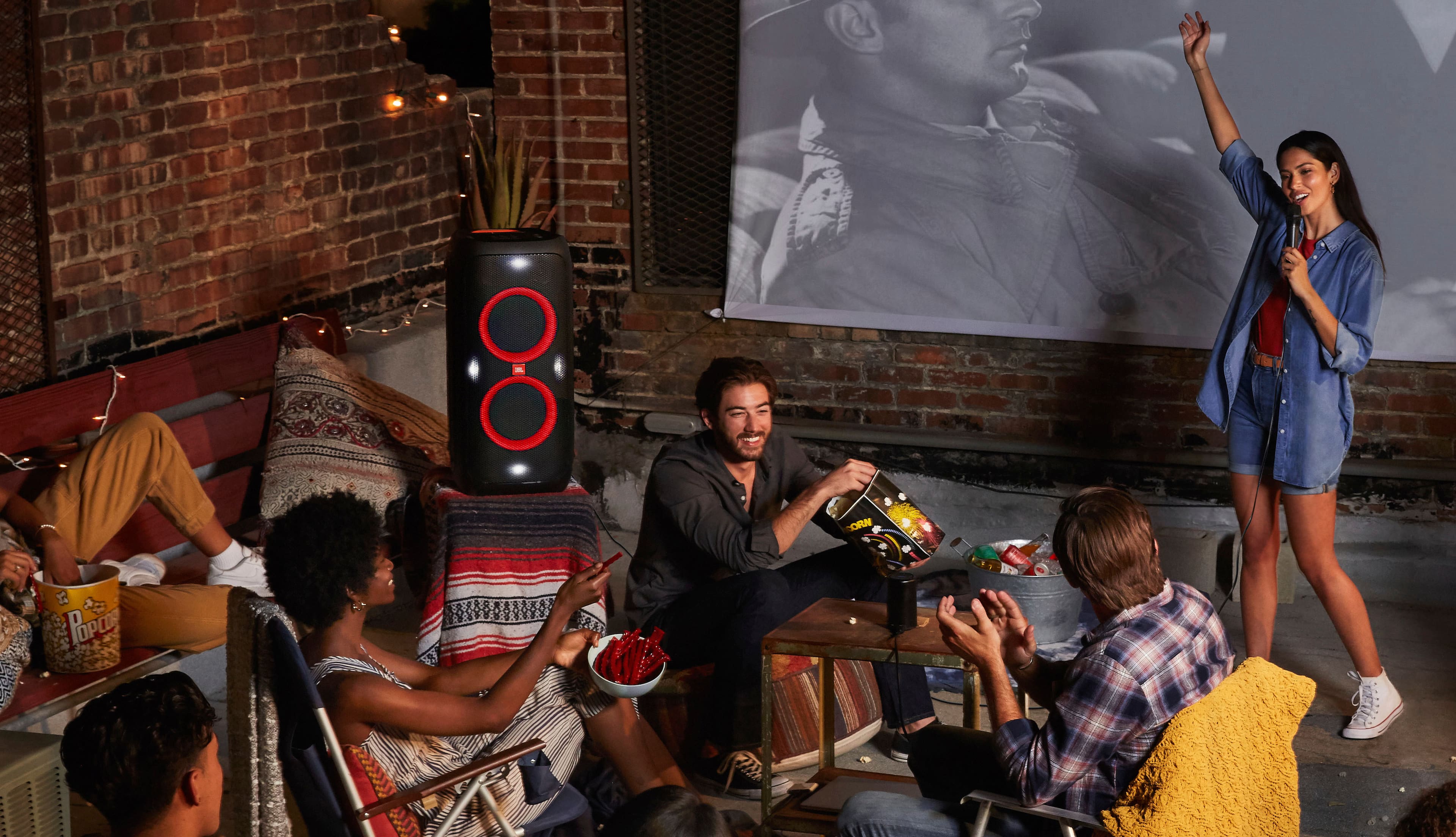 Alt View 35. JBL - PartyBox 310 Portable Party Speaker - Black.