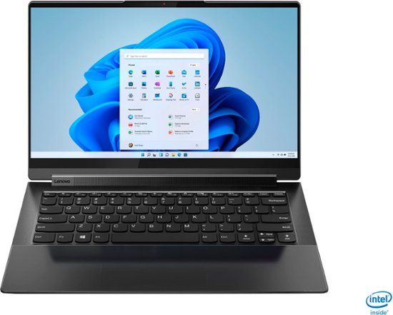 Front Zoom. Lenovo - Yoga 9i 14 2-in-1 14" 4K HDR Touch-Screen Laptop - Intel Evo Platform Core i7 - 16GB Memory - 512GB SSD - Shadow Black.