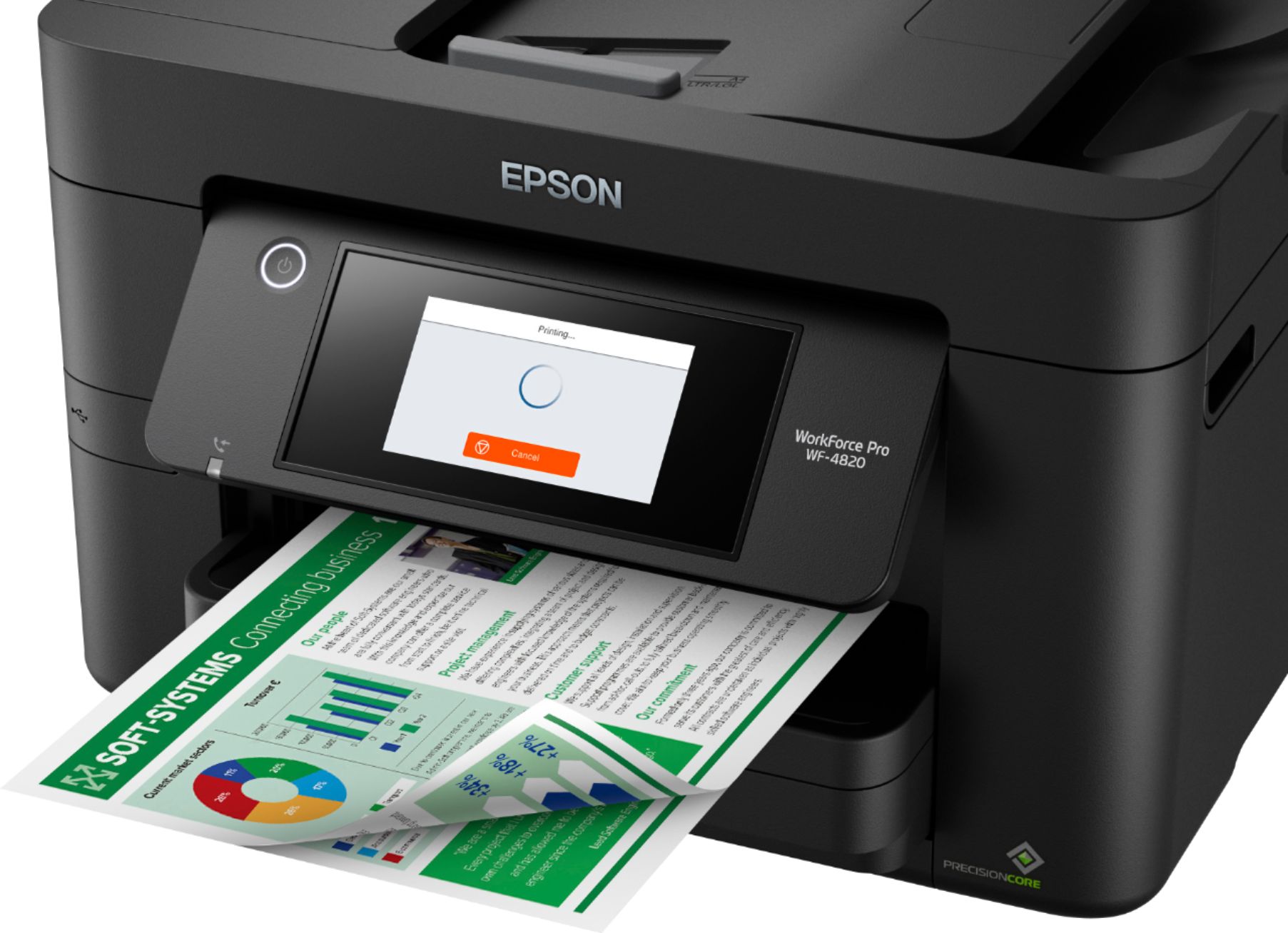 Epson WorkForce Pro WF-4820 Wireless All-in-One Printer Black C11CJ06201 -  Best Buy | Tintenstrahldrucker