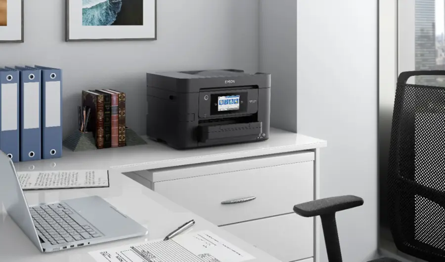 Alt View 21. Epson - WorkForce Pro WF-4820 Wireless All-in-One Printer - Black.