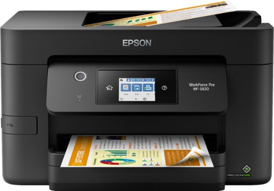 Front Zoom. Epson - WorkForce Pro WF-3820 Wireless All-in-One Printer.