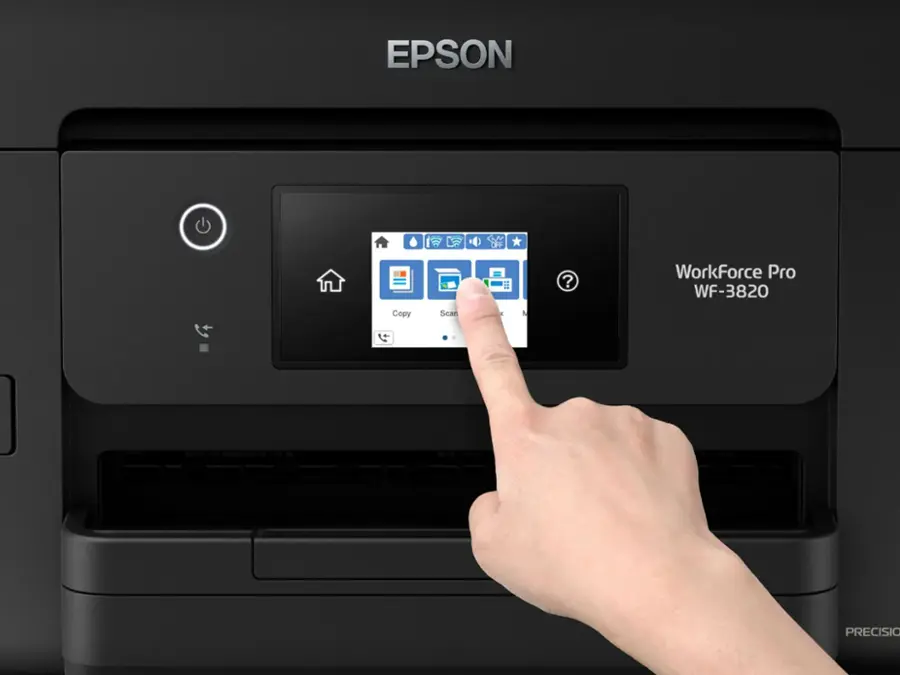 Alt View 14. Epson - WorkForce Pro WF-3820 Wireless All-in-One Printer - Black.