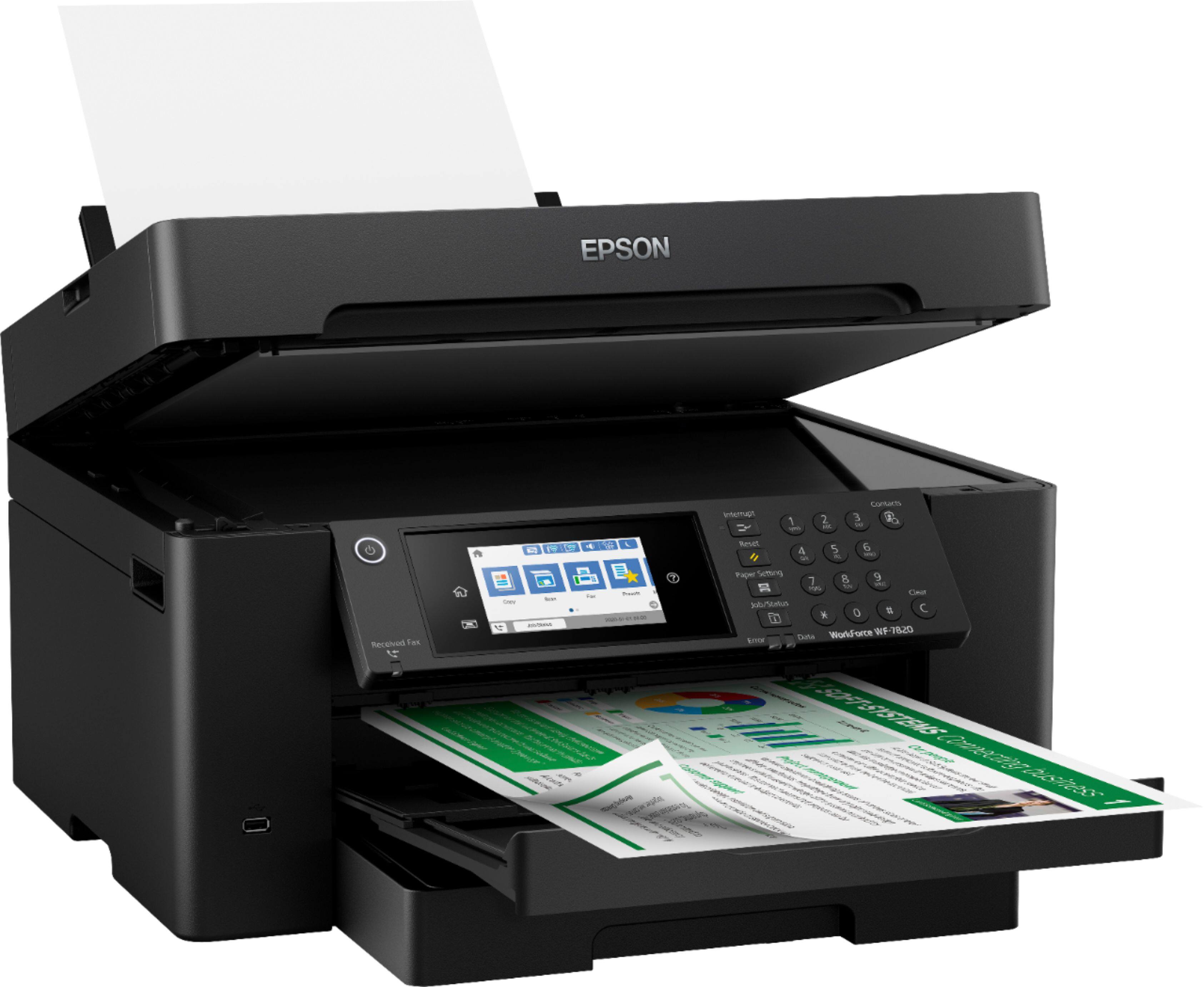 Alt View 13. Epson - WorkForce Pro WF-7820 Wireless Wide-format All-in-One Printer.