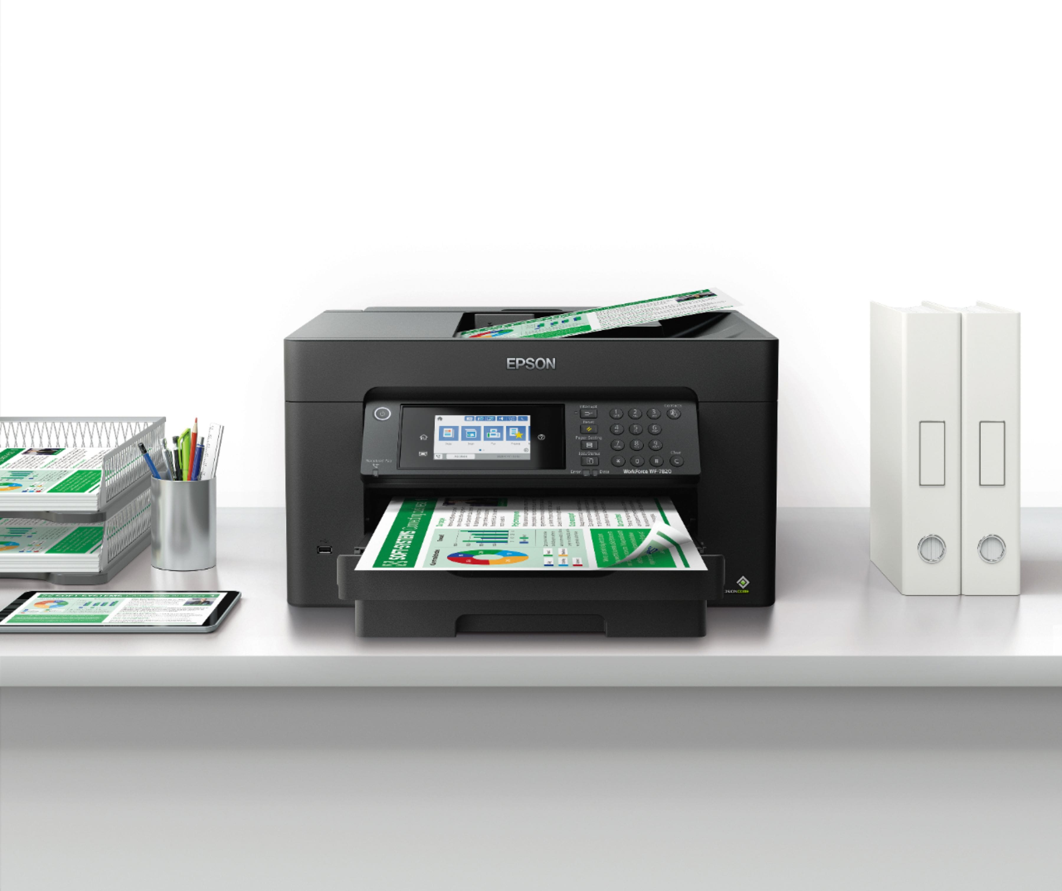 Alt View 16. Epson - WorkForce Pro WF-7820 Wireless Wide-format All-in-One Printer.