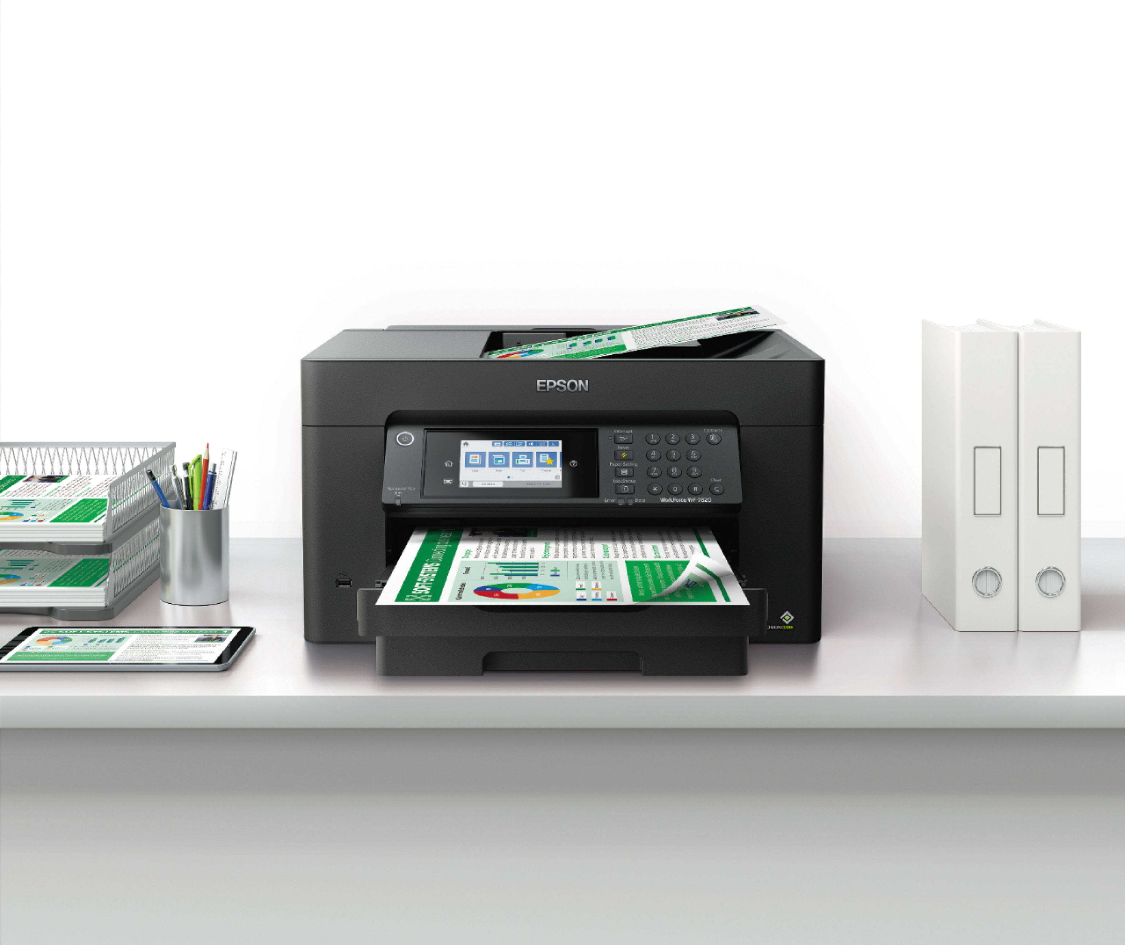 Alt View 16. Epson - WorkForce Pro WF-7820 Wireless Wide-format All-in-One Printer.