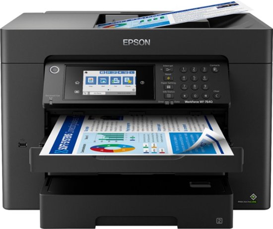 Front Zoom. Epson - WorkForce Pro WF-7840 Wireless Wide-format All-in-One Printer.